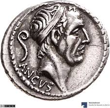Mk B Denario Argento Rom Republik Head Of Ancus Marcius Vs Dx With Lituus L Marcius Philippus 56 V Chr Alte Munzen Silbermunzen Antike Munzen