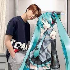 Johnny Suh With Hatsune Miku Miku Hatsune Miku Kpop Memes