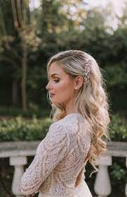 28 Captivating Half Up Half Down Wedding Hairstyles Wedding Hair Down Diy Wedding Hair Best Wedding Hairstyles