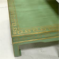 The heritage coffee table features greek key pattern and beveled mirror finish exemplifies modern style in a mirror and champagne color palette, bringing both personality and class to your home makes everyday life a little bit easier with features like floor protectors. Palmbeachthrifters On Instagram Greek Key Motif On An Antique Green Ming Coffee Table Laurel Home