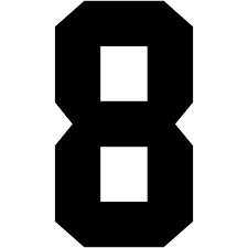 Varsity Number 8 Decal Sticker Vinyl Window Laptop College Athletic Team  Sports - Etsy
