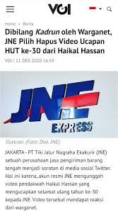 Diduga ajakan ini berawal dari pengajian yang digelar jne dengan mengundang pendakwah, haikal hassan. Katakita Say No To Radicalism Kasus Bukalapak Dan Jne Seharusnya Menjadi Pelajaran Bahwa Bisnis Harus Netral Tanpa Berpihak Pada Golongan Politik Tertentu Apalagi Yang Terkait Dengan Kelompok Radikal Sebenarnya Tidak Hanya