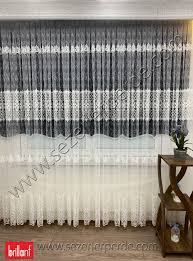 Tül perde kaç derecede yıkanır, tül perde kırışıklığı nasıl açılır, tül perde yıkarken nelere dikkat edilmeli? Brode Tul Perde Brillant 8d3968 Modeli Sezerler Perde