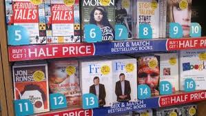 On The Paperback Bestsellers Shelf In Wh Smith Heathrow