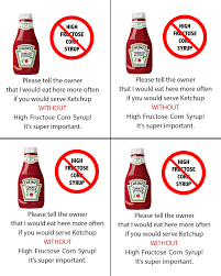 For Restaurants That Carry Hfcs Ketchup