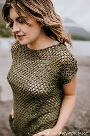 Honeycomb Mesh Crochet Top Pattern