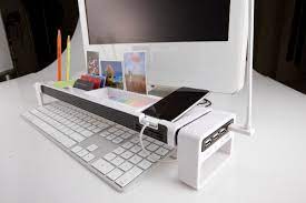 To declutter your small desktop space, here is a handy desk and cord organizer. 10 Best Desk Organizers For A Clutter Free Office Holycool Net