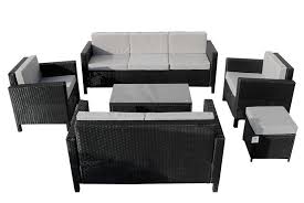 Choose between black, brown and grey! 8 Seater Grey Rattan Garden Furniture Set Deal Shop Wowcher