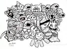 A3 print on thick white paper 300 g m. Doodle Vexx Black And White Novocom Top