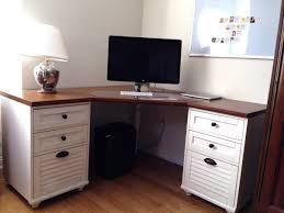 Pottery Barn Whitney Corner Desk 2 3drawers Desktop Is Finished With Weathered Pine Desk Finished In Almond White Like N Home Office Space Desk Corner Desk