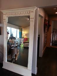Large wall mirror french style ornate gloss black wood frame 177cm x 77cm. Large Floor Length Mirror Ideas On Foter