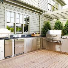 When designing an outdoor kitchen space, keep in mind that you'll want to allow enough space between the cooking and seating areas to ensure the cook has room to work. 95 Cool Outdoor Kitchen Designs Digsdigs