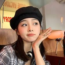 Donna Jeans Basco Francese Cappello Solido Colore Inglese Stile Berretto  Cinghia