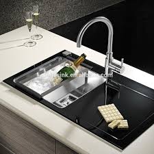 stainless steel glass top kitchen sink