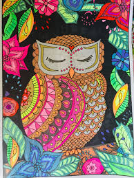 Pin On Zen Art Therapy Adult Coloring Great horned owl coloring page.