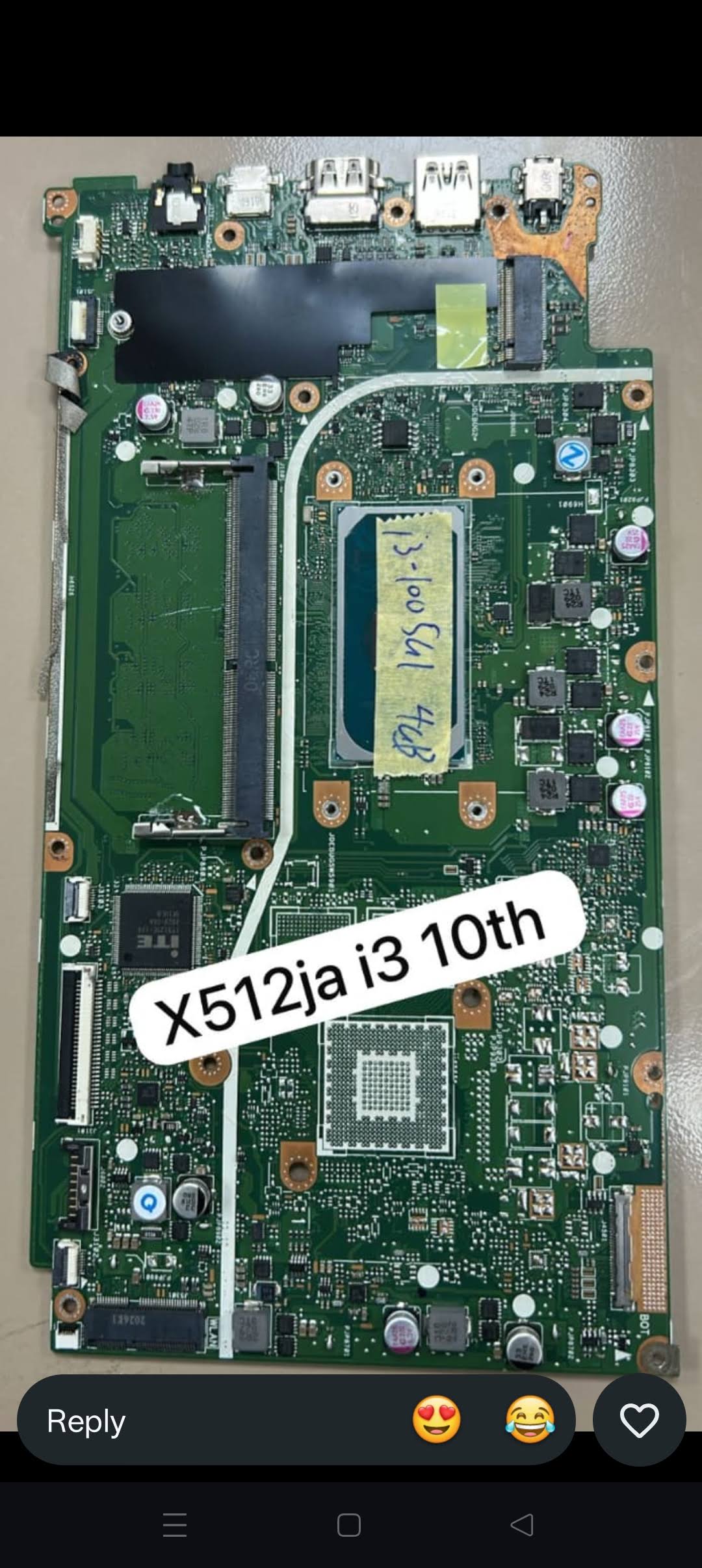 ASUS X512JA Motherboard | Laptop Motherboard | Part No. X5 product image