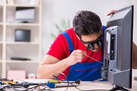 Premium Photo | Professional repair engineer repairing broken tv