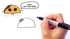 Drawing sites and drawing websites go over it plenty. How To Draw Cartoon Tacos Cute Step By Step Easy Cute Cartoon Food Video Dailymotion