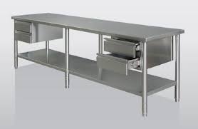 Shop wayfair.ca for all the best kitchen prep stations & tables. 30 Impressive Stainless Steel Kitchen Table Design Ideas Trenduhome Stainless Steel Kitchen Table Stainless Steel Prep Table Kitchen Work Tables