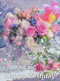 Happy birthday wishes with balloons and flowers. 75 Best Happy Birthday Flowers With Quotes For Good Day Funzumo