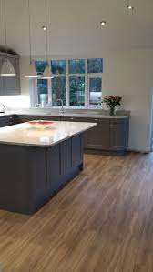 My Kitchen Units Painted In Farrow And Ball Moles Breath On Base Units And Purbeck St Open Plan Kitchen Living Room Kitchen Design Laminate Flooring In Kitchen
