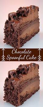 Chocolate Spoonful Cake Cooking Cake Deliciouse Cake Recipes Chocolate Desserts Cooking Cake