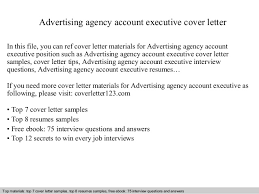 Wow your future employer with this simple cover letter example format. Advertising Account Executive Cover Letter November 2021