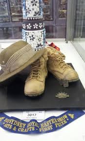 Great Cake At The Sydney Royal Easter Show Brilliant Easter Show Army Boot Combat Boots