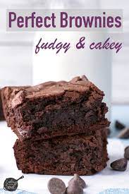 Perfect Brownies Recipe Perfect Brownies Brownie Recipes Cakey Brownie Recipe