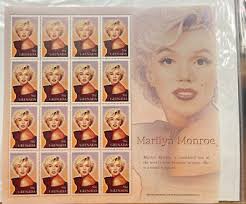 Souvenir Stamp Collection Marilyn Monroe 4 Panels, Maldives, Grenada, +