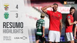 Venham recordar um dos momentos marcantes da história do. Highlights Resumo Benfica 4 3 Sporting Liga 20 21 33 Youtube