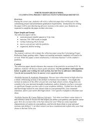 A reflection paper is not like a book report where you need to summarize what you read. Reflection Paper Guidelines North Mason School District