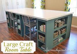 Back in the day when we had local scrapbook stores, i remember gathering there every friday night and sometimes on weekends for craft nights. Large Craft Table Infarrantly Creative