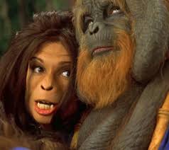 The apes and nova pass through the snowy mountains. Lisa Marie As Nova Planet Of The Apes Apes Apewomen Beasts Fantasy Makeups Themakeupgallery