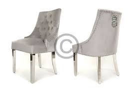 Kensington Dining Chair Dove Grey Velvet Metal Legs Lion Knocker Free Delivery In 2020 Dining Chairs Furniture Home Decor