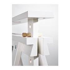 Finnvard Trestle With Shelf White 27 1 2x28 36 5 8 Ikea Ikea Finnvard Trestle Home Office Design