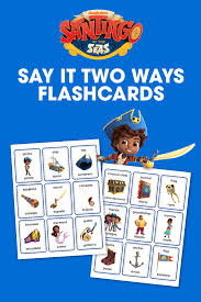 Color names in spanish are adjectives (words that describe) that are always placed after the noun (object, thing, etc.) they modify. Say It Two Ways With Santiago Of The Seas Nickelodeon Parents