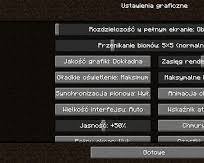Obraz: Ustawienia graficzne gry Minecraft