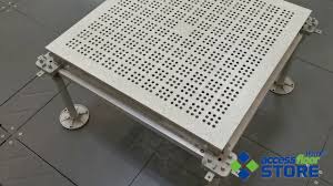 Aluminum Perforated Raised Floor System Huiya Aluminum Grate Access Fl Flooring Modern Office Design Perforated Floor