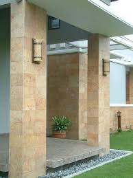 Karena itulah kami posting beberapa contoh. Desain Tiang Teras Rumah Batu Alam Sinergi Stone
