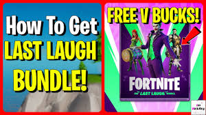 Fortnite joker last laugh bundle (image: How To Get Last Laugh Bundle In Fortnite Free V Bucks Joker Skin Youtube