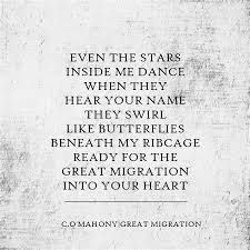 Collette O Mahony Great Migration The Soul In Words Crazy About You The Great Migration Greatful