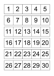 Numbers 1 30 For Kids Printable Calendar Numbers Free Printable Numbers Printable Numbers
