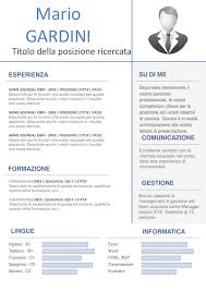 Modello curriculum vitae in formato europeo da scaricare in formato pdf e compilare: 100 Esempio Di Cv Gratis Modelli Di Curriculum Vitae Gratis