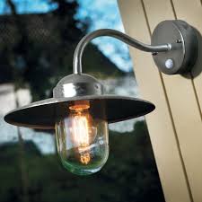 There's no need to faff around finding the keyhole when it's dark outside. Luxembourg Outdoor Lantern Nordlux 22661031 Galvanized Pir Glass From 49 99