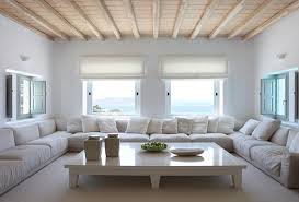 Like the colors gold and silver, copper represents wealth because the metal copper is valuable, but less valuable than gold or silver.the metal copper is of value mainly to use as electrical wiring because copper is the best conductor of electricity after silver. Vacation House In Mykonos Living Room Inspiration House Interior Dream Living Rooms