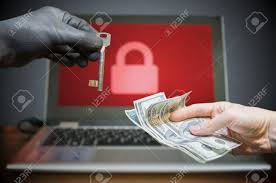 The thought of purchasing items online using your bank information can seem scary, especially with the rise of security breaches and hacking. Computer Security And Hacking Concept Ransomware Virus Has Encrypted Data In Laptop Hacker Is Offering Key To Unlock Encrypted Data For Money Stock Photo Picture And Royalty Free Image Image 78279618