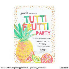 create your own invitation zazzle com pineapple birthday party pineapple birthday luau birthday invitations