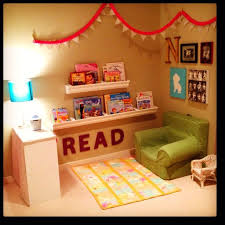 Reading Nook This Can Easily Work With A Little Teacher Touch As A Classroom Library Love The Letters That Spell Out Rea Kids Playroom Boy Room Girl Room
