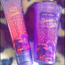 Love Spell Glitter Body Spray And Shimmer Lotion Shimmer Lotion Body Spray Shimmer Body